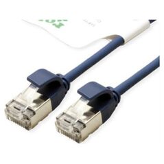 Roline ROLINE GREEN F/UTP DataCenter Patch Cord Cat.6A (Class EA), LSOH, bardzo cienki, niebieski, 3 m