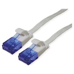 Value Kabel krosowy UTP VALUE, kat. 6A (klasa EA), bardzo płaski, szary, 1 m