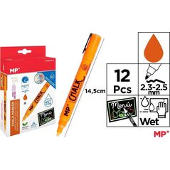 Teka Kreda w płynie pomarańczowa (12szt)