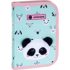 Piórnik Astra Piórnik poj 2 klap bez wyp. Teddy Panda ASTRA