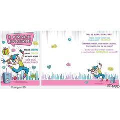 Stamp Karnet Young B6 + koperta wzór nr 30 Urodziny