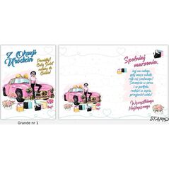 Stamp Karnet Grande + koperta wzór nr 01 Urodziny