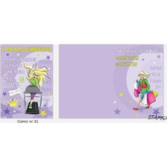 Stamp Karnet Comic B6 + koperta wzór nr 31 Urodziny
