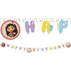 GoDan Banner Gabby's Dollhouse - Happy Birthday