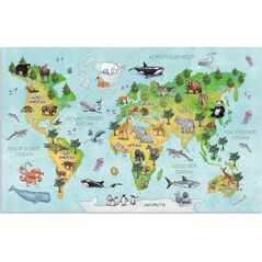 Teka Podkładka na biurko dwustronna - Mapa ¶wiata