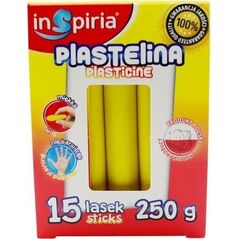 Teka Plastelina żółta 15 lasek 250g