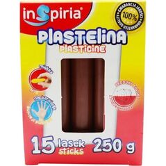 Teka Plastelina br±zowa 15 lasek 250g