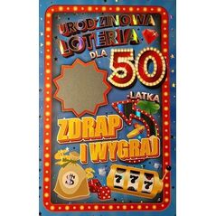 Teka Karnet Urodziny 50 męskie