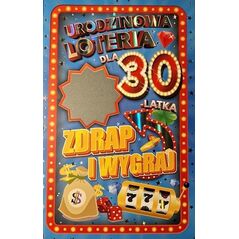 Yeku Karnet Urodziny 30 męskie