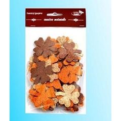 Teka Koniczyny brokatowe tonacja br±zowa 44szt