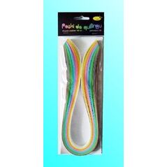 CreativeHobby Paski do quillingu 10mmx50cm pastelowe 100szt