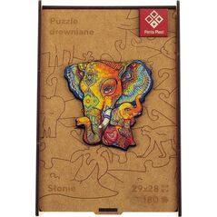 Teka Puzzle drewniane A3 - Słonie