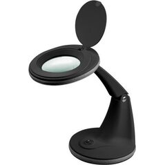 Lampka biurkowa Goobay Lampa lupa LED z podstawa, 6 W, czarny