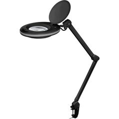 Lampka biurkowa Goobay Lampa lupa LED z zaciskiem, 8 W, czarny