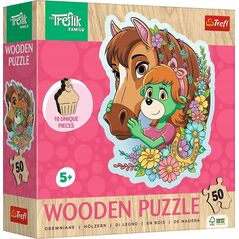 Trefl Puzzle 50 konturowe Wesoła Rodzina Treflików TREFL