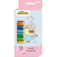 Teka Kredki pastelowe Jumbo 12 kolorów Minionki
