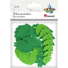 Titanum Naklejki piankowe li¶cie paproci 27x85mm 20szt