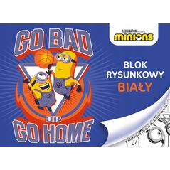 Teka Blok rysunkowy A4/20K biały Minionki