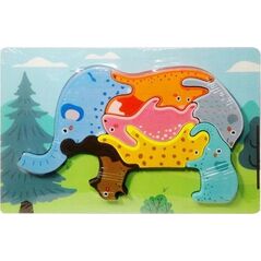 Teka Puzzle drewniane Dzikie zwierzęta