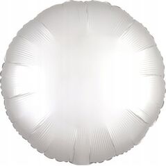 AMSCAN Balon foliowy Lustre biały okr±gły 43cm