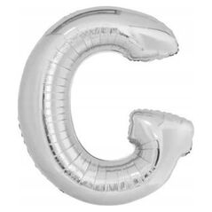 Balon foliowy litera G srebrna 74x86cm