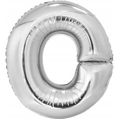 Balon foliowy litera O srebrna 69x86cm