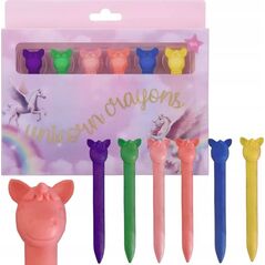 Teka Kredki woskowe Unicorn 6 kolorów