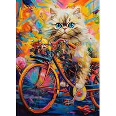 Castorland Puzzle 180 Kitten's Floral Ride CASTOR
