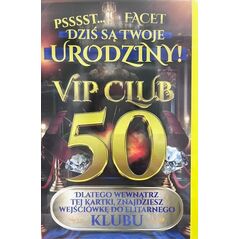 Yeku Karnet Urodziny 50 męskie