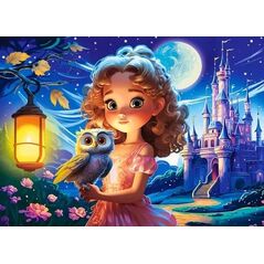 Castorland Puzzle 120 Princess with Owl CASTOR