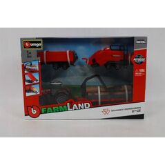 Bburago Tractor Gift Set Massey Ferguson 8740S BBURAGO