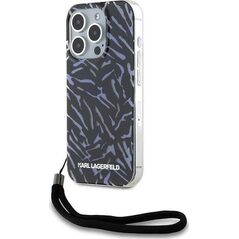 Karl Lagerfeld Karl Lagerfeld KLHCP15XHZBPKCCU iPhone 15 Pro Max 6.7" fioletowy/purple Zebra With Cord