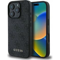 Guess Guess GUHCP16LG4GFGR iPhone 16 Pro 6.3" czarny/black hardcase 4G Classic