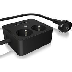Listwa zasilająca Icy Box RaidSonic ICY BOX IB-MPS2220B-CH for Table or Wall Mount