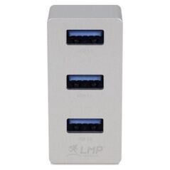 HUB USB LMP USB-C Tiny Hub, 3 port USB-A hub - Silver