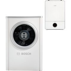 Bosch Pompa ciepła Monoblok z naściennym modułem wewnętrznym CS7000iAW 17 ORE-T (kolor biały) (moc grzewcza 14,4 kW)