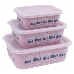Stoneline Stoneline | Awave Set of storage box | 21940 | Storage box | 3 pc(s) | Dishwasher proof | Rose