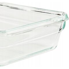 Emsa Emsa Clip&Close Glass Food Container 0,8 L red