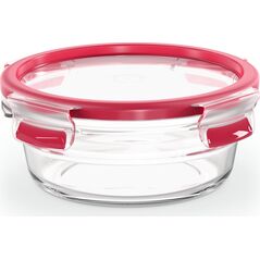 Emsa Emsa Clip&Close Glass Food Container 600 ml  red