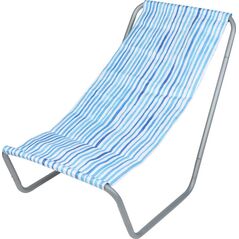Enero Leżak fotel ogrodowy turystyczny plażowy składany i torba blue lines