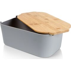 Chlebak Vilde CHLEBAK Z DESKĄ BAMBUSOWĄ SZARY 259302