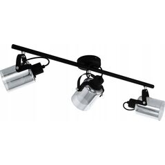 Lampa sufitowa EGLO SPOT LIGHT BERREGAS 3XE27 BLACK/CHROME