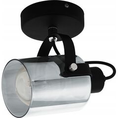 EGLO SPOT LIGHT BERREGAS E27 BLACK/CHROME