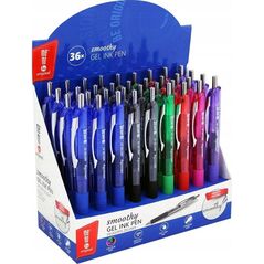 MemoBe Długopis żelowy Smoothy dspl mix (36szt) MemoBe