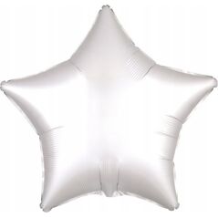 AMSCAN Balon foliowy Lustre biały gwiazda 48cm