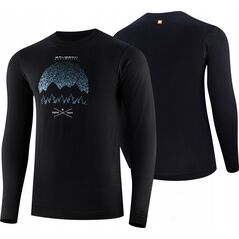 Brubeck LS1414M Koszulka męska z długim rękawem OUTDOOR WOOL PRO czarny XXL - GÓRY 14