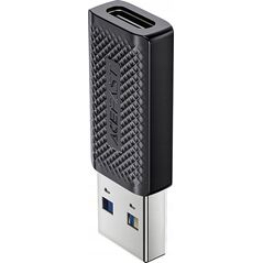Προσαρμογέας Acefast USB Προσαρμογέας Acefast J2 USB-C 3.0 (Γυναίκα) σε USB-A 3.0 (Άνδρας) 5Gb/s - Μαύρο 14206896 6974316283003