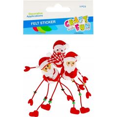 Χειροτεχνία με Διασκεδαστικό ΣΤΟΛΙΔΙ BN FELT SANTA 3 ΤΕΜ CF PBH 12/144 9699993 5908275192640