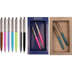 Cresco Długopis + ołówek aut, Reporter pastel Gift Box