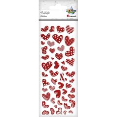 Titanum Naklejki foliowe serca mix 49szt.